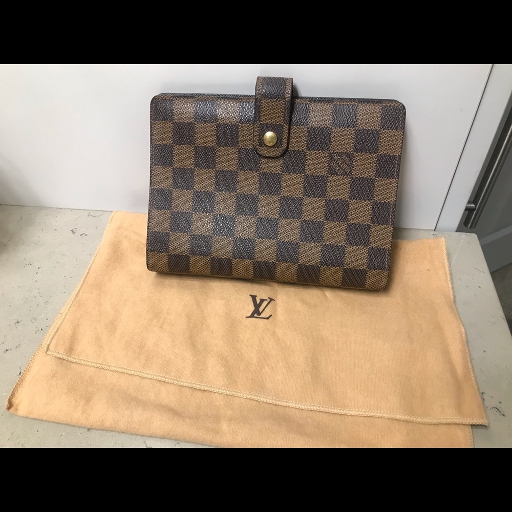 Authentic LV Agenda MM Damier Ebene